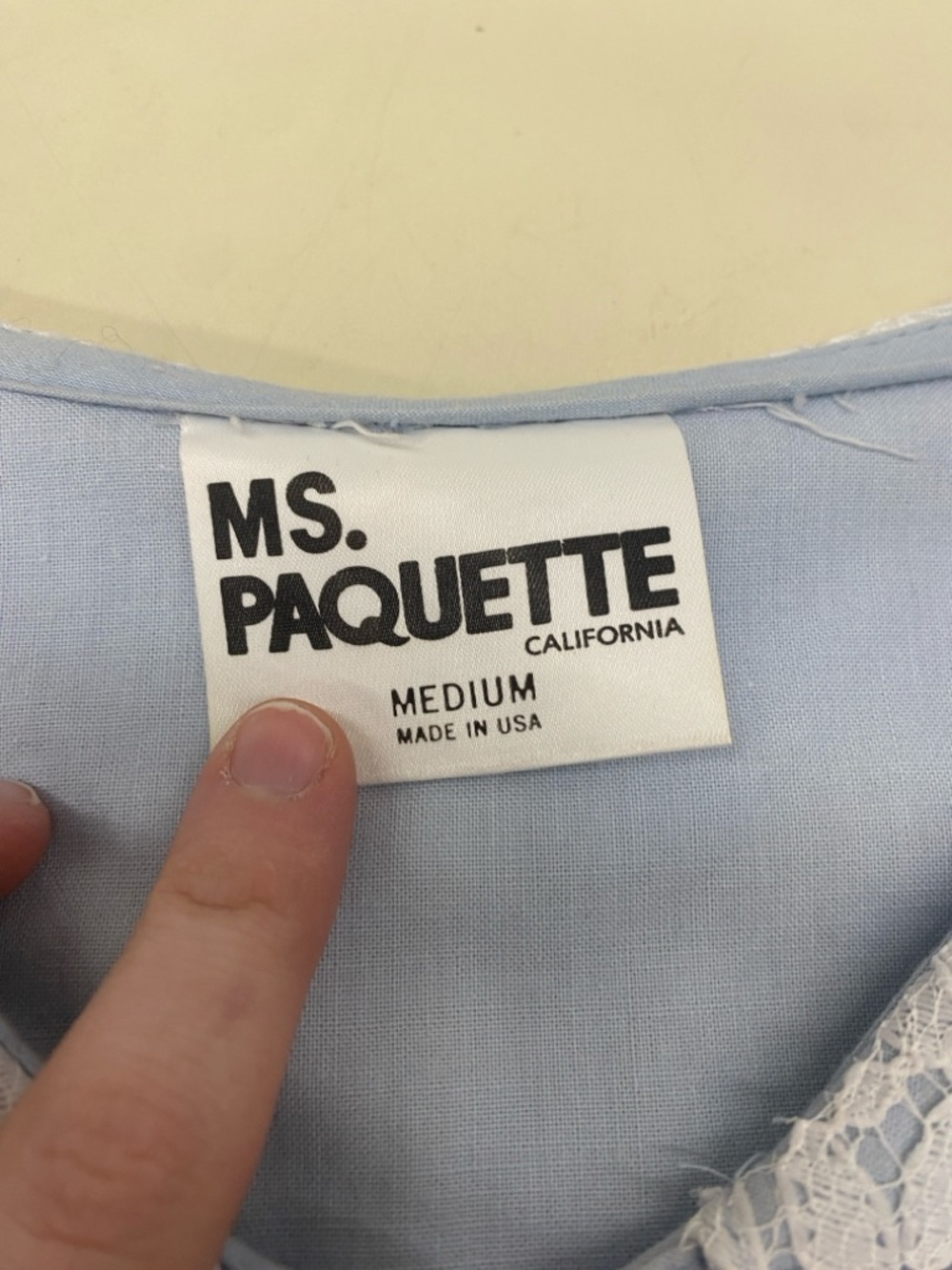 VINTAGE BLUE BLOUSE - Picture 2 of 9